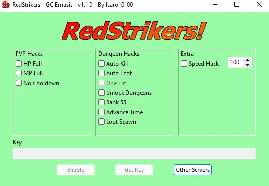 RedStrikers Trainer Grand Chase Ernasis